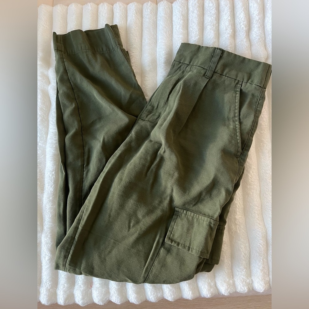 A New Day Olive Green Utility Cargo Pants Size 4 | Women’s